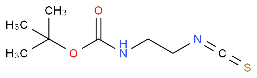 tert-butyl N-(2-isothiocyanatoethyl)carbamate_分子结构_CAS_137743-46-5