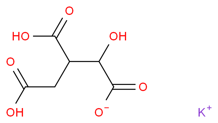 Potassium 3,4-dicarboxy-2-hydroxybutanoate_分子结构_CAS_205939-59-9)