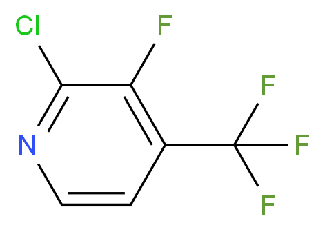 2-chloro-3-fluoro-4-(trifluoromethyl)pyridine_分子结构_CAS_628692-22-8