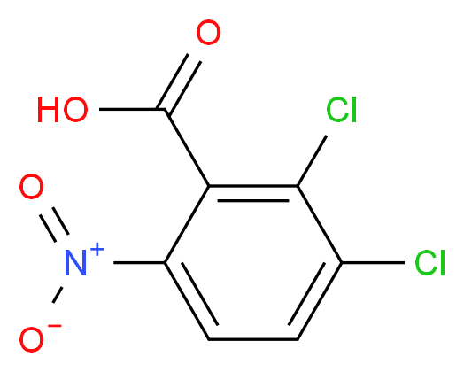 2,3-dichloro-6-nitrobenzoic acid_分子结构_CAS_13300-62-4