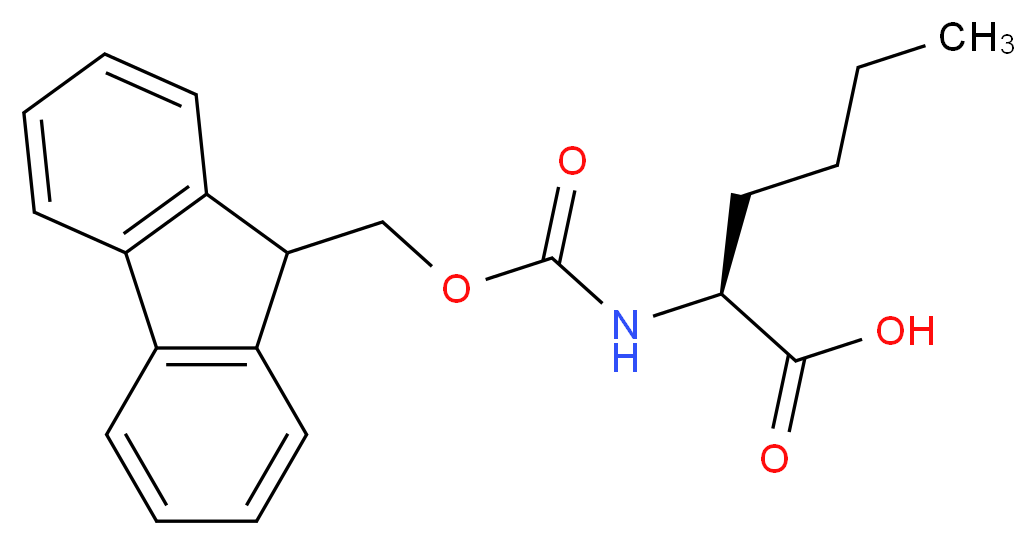 N-Fmoc--L-正亮氨酸_分子结构_CAS_77284-32-3)