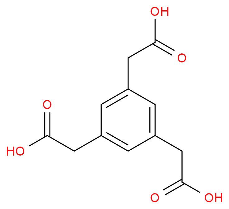 2-[3,5-bis(carboxymethyl)phenyl]acetic acid_分子结构_CAS_4435-67-0