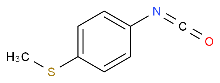 1-Isocyanato-4-(methylthio)benzene_分子结构_CAS_1632-84-4)