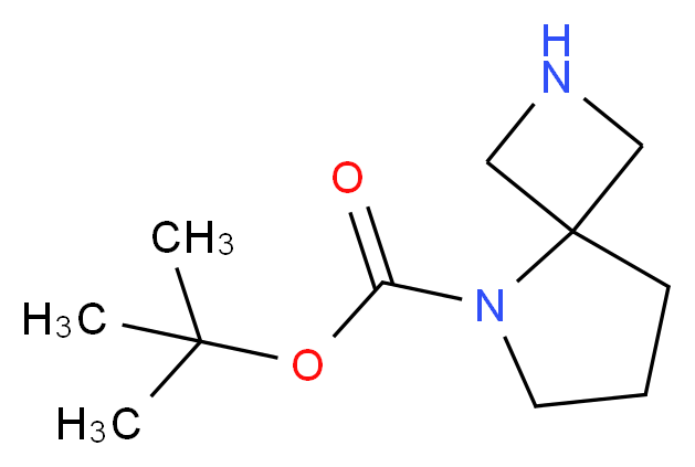 2,5-Diazaspiro[3.4]octane-5-carboxylic acid tert-butyl ester_分子结构_CAS_1086398-04-0)