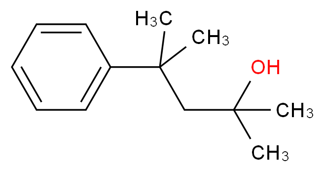 2,4-dimethyl-4-phenylpentan-2-ol_分子结构_CAS_5340-85-2