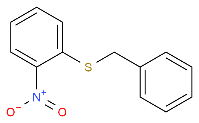 1-(Benzylsulfanyl)-2-nitrobenzene_分子结构_CAS_22057-44-9)