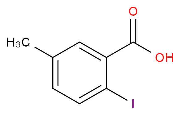 2-Iodo-5-methylbenzoic acid_分子结构_CAS_52548-14-8)