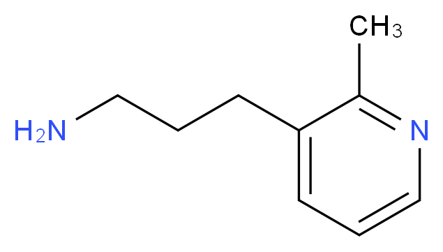 3-(2-methylpyridin-3-yl)propan-1-amine_分子结构_CAS_1060806-37-2