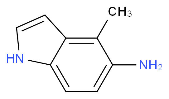 4-Methyl-1H-indol-5-aMine_分子结构_CAS_196205-06-8)