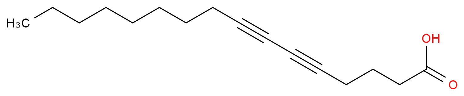 hexadeca-5,7-diynoic acid_分子结构_CAS_28393-01-3