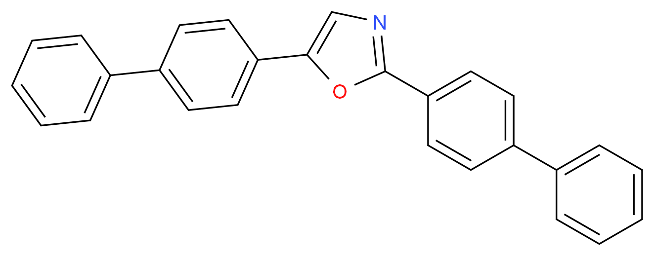 2,5-BIS(4-BIPHENYLYL) OXAZOLE_分子结构_CAS_2083-09-2)