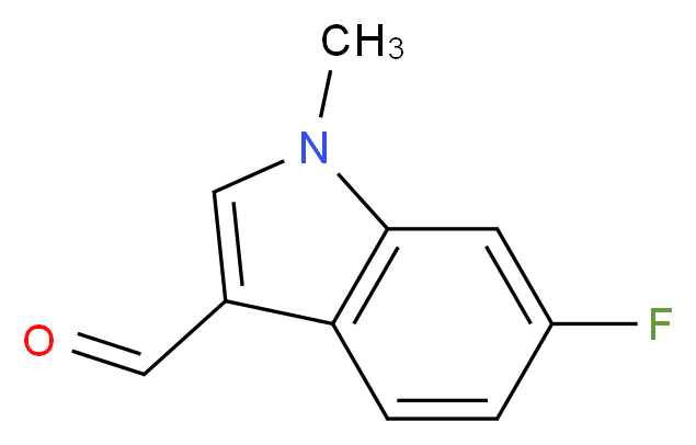 6-Fluoro-1-methyl-1H-indole-3-carbaldehyde_分子结构_CAS_441715-93-1)