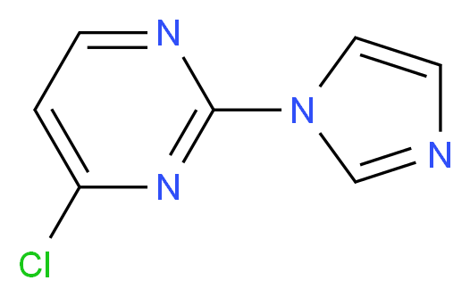 2-(IMIDAZOL-1-YL)-4-CHLOROPYRIMIDINE_分子结构_CAS_114834-04-7)