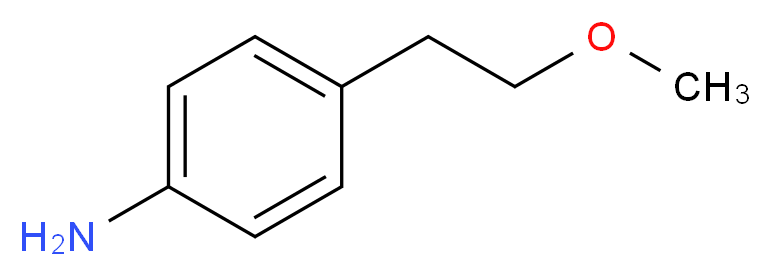 4-(2-Methoxyethyl)aniline_分子结构_CAS_84803-56-5)