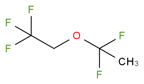 2-(1,1-difluoroethoxy)-1,1,1-trifluoroethane_分子结构_CAS_25352-91-4