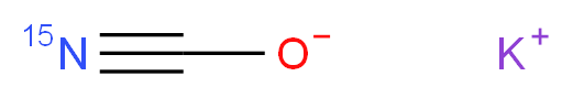 potassium (<sup>1</sup><sup>5</sup>N)cyanate_分子结构_CAS_62481-07-6