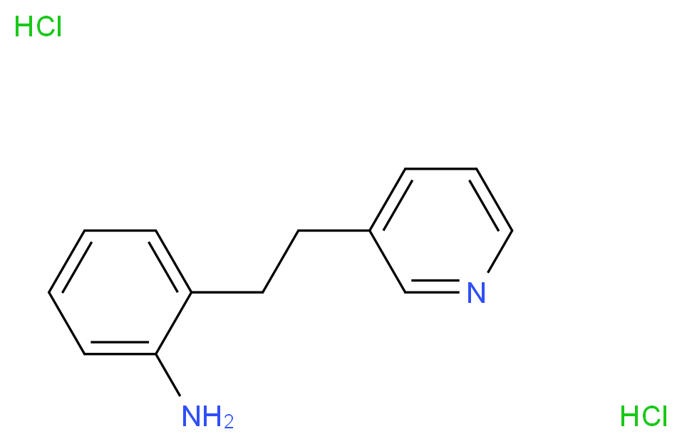 [2-(2-Pyridin-3-ylethyl)phenyl]amine dihydrochloride_分子结构_CAS_)