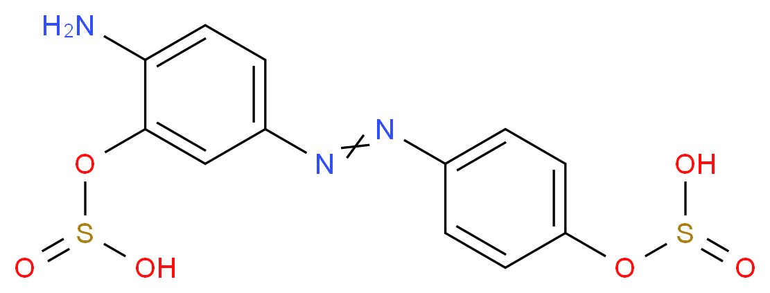 (2-amino-5-{2-[4-(sulfinooxy)phenyl]diazen-1-yl}phenyl)oxidanesulfinic acid_分子结构_CAS_2706-28-7