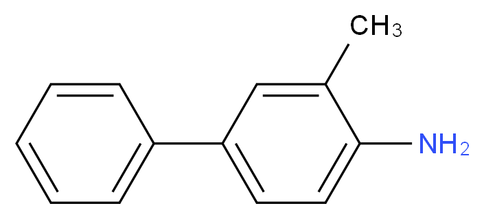 4-Amino-3-methylbiphenyl_分子结构_CAS_63019-98-7)