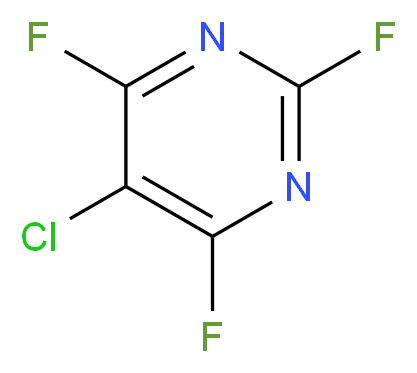 5-chloro-2,4,6-trifluoropyrimidine_分子结构_CAS_697-83-6