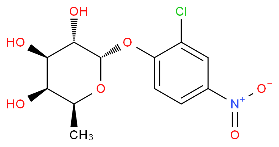 2-Chloro-4-nitrophenyl α-D-Fucopyranoside_分子结构_CAS_157843-41-9)