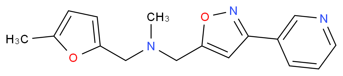 N-methyl-1-(5-methyl-2-furyl)-N-{[3-(3-pyridinyl)-5-isoxazolyl]methyl}methanamine_分子结构_CAS_)