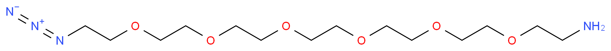 O-(2-氨基乙基)-O′-(2-叠氮乙基)戊乙二醇_分子结构_CAS_957486-82-7)