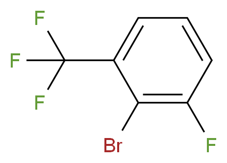 2-Bromo-3-fluorobenzotrifluoride 98%_分子结构_CAS_104540-42-3)