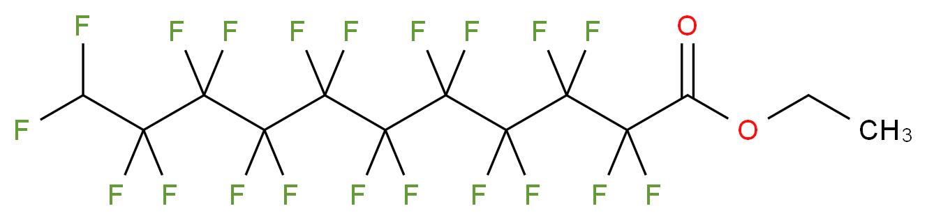 ethyl 2,2,3,3,4,4,5,5,6,6,7,7,8,8,9,9,10,10,11,11-icosafluoroundecanoate_分子结构_CAS_1649-56-5