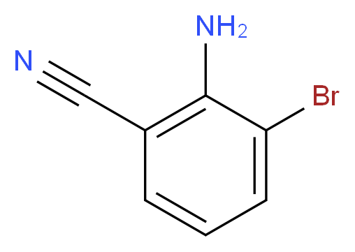 2-Amino-3-bromobenzonitrile_分子结构_CAS_114344-60-4)