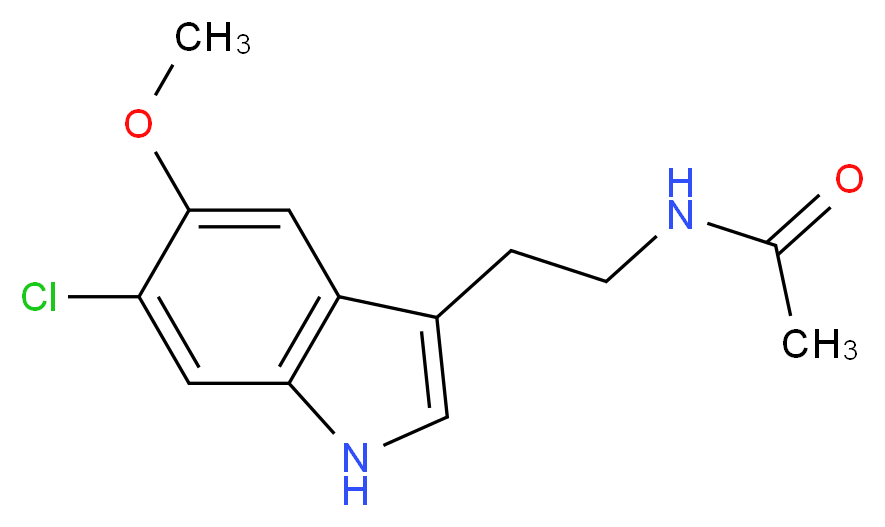 6-氯褪黑激素_分子结构_CAS_63762-74-3)