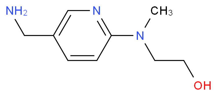 2-{[5-(aminomethyl)pyridin-2-yl](methyl)amino}ethan-1-ol_分子结构_CAS_1178939-85-9