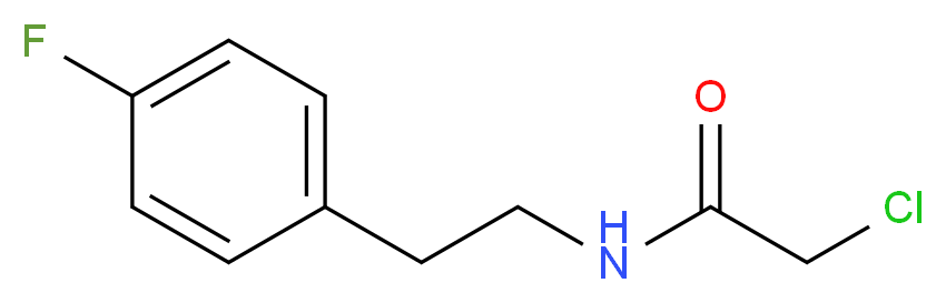 2-chloro-N-[2-(4-fluorophenyl)ethyl]acetamide_分子结构_CAS_380346-60-1)