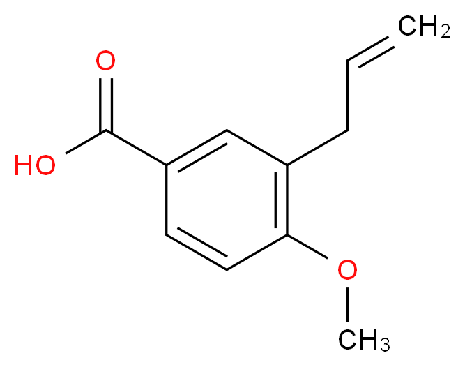 4-methoxy-3-(prop-2-en-1-yl)benzoic acid_分子结构_CAS_7501-09-9