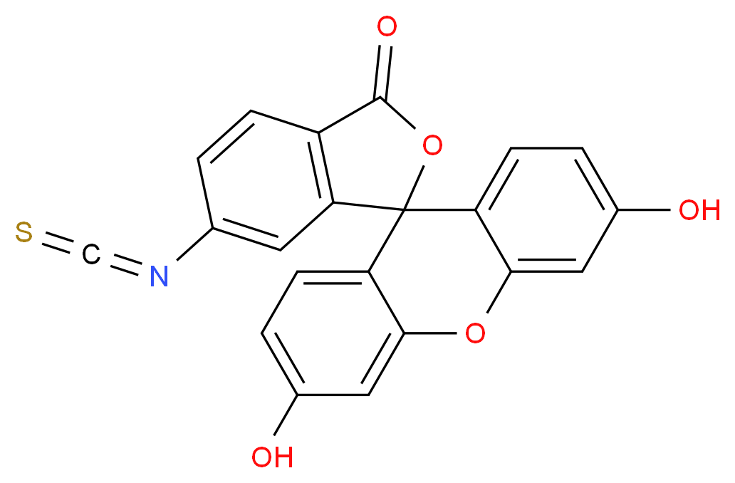 Fluorescein isothiocyanate_分子结构_CAS_27072-45-3)