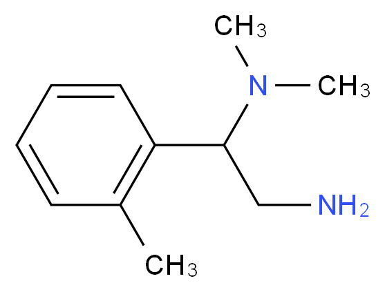 [2-amino-1-(2-methylphenyl)ethyl]dimethylamine_分子结构_CAS_928000-19-5