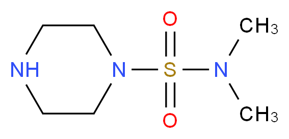 Piperazine-1-sulfonic acid dimethylamide_分子结构_CAS_98961-97-8)
