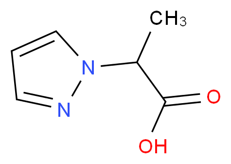 2-(1H-Pyrazol-1-yl)propanoic acid_分子结构_CAS_956722-93-3)