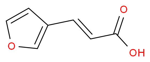 (2E)-3-(furan-3-yl)prop-2-enoic acid_分子结构_CAS_81311-95-7