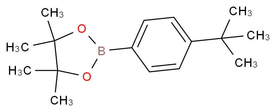 2-(4-tert-butylphenyl)-4,4,5,5-tetramethyl-1,3,2-dioxaborolane_分子结构_CAS_214360-66-4