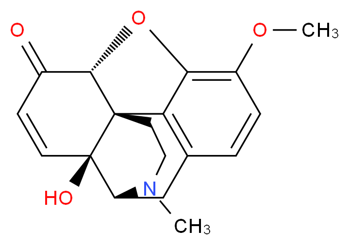 14-Hydroxy Codeinone_分子结构_CAS_508-54-3)