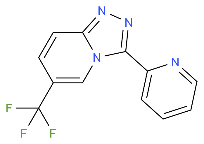 3-(2-pyridinyl)-6-(trifluoromethyl)[1,2,4]triazolo[4,3-a]pyridine_分子结构_CAS_)