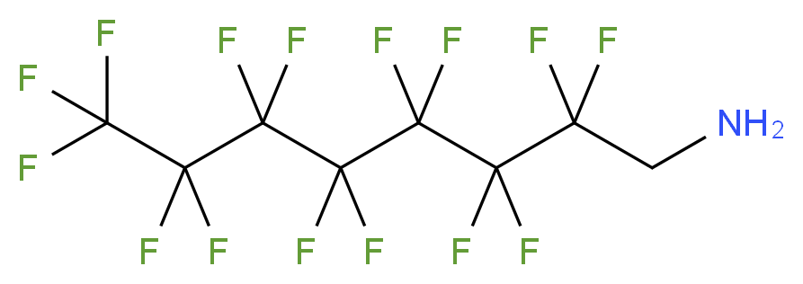 2,2,3,3,4,4,5,5,6,6,7,7,8,8,8-pentadecafluorooctan-1-amine_分子结构_CAS_307-29-9