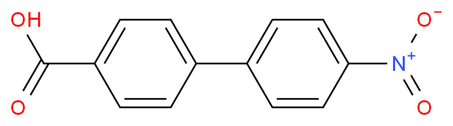 4-(4-nitrophenyl)benzoic acid_分子结构_CAS_92-89-7