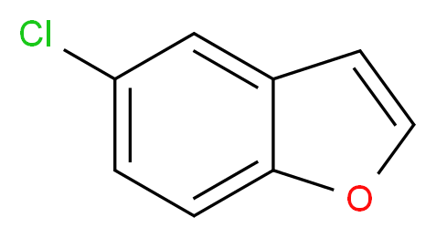 5-chloro-1-benzofuran_分子结构_CAS_23145-05-3