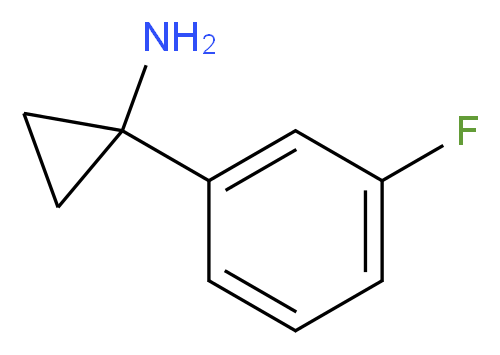 1-(3-fluorophenyl)cyclopropan-1-amine_分子结构_CAS_764647-70-3