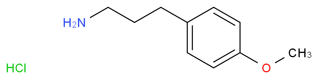 3-(4-methoxyphenyl)propan-1-amine hydrochloride_分子结构_CAS_36397-51-0