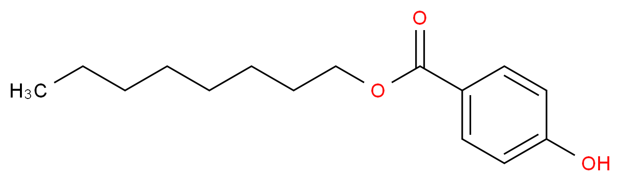 octyl 4-hydroxybenzoate_分子结构_CAS_1219-38-1