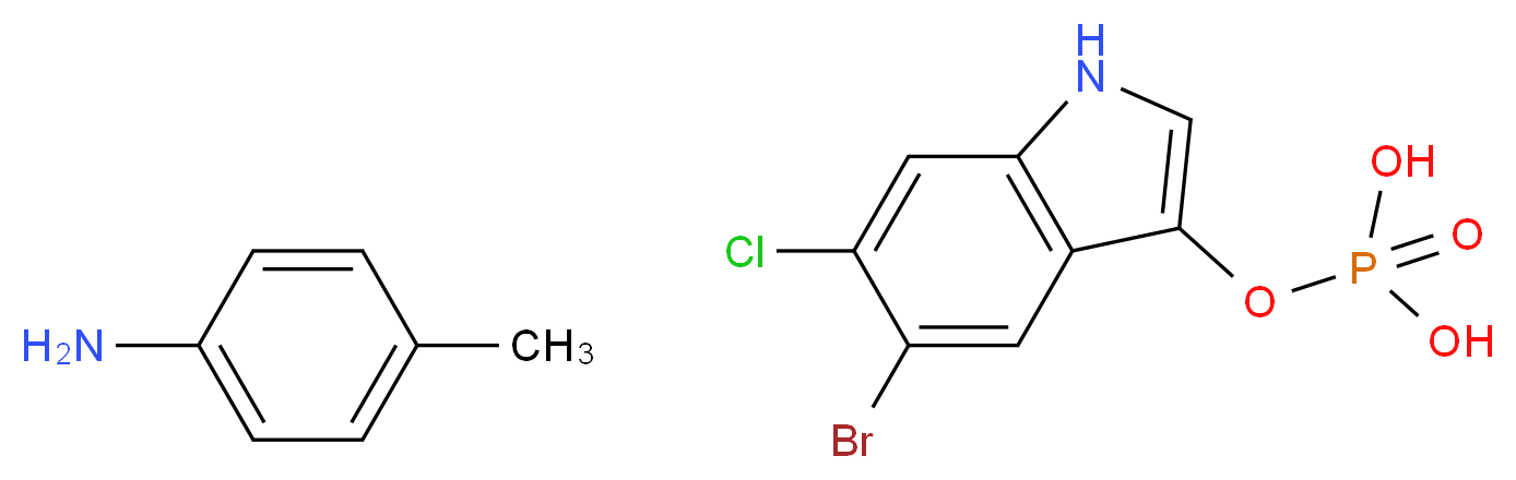 5-Bromo-6-chloro-3-indolyl phosphate p-toluidine salt_分子结构_CAS_6769-80-8)