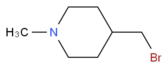 4-(bromomethyl)-1-methylpiperidine_分子结构_CAS_100613-97-6